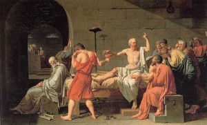 socratesapol A Morte de Sócrates. Quadro de David, concluido em 1787